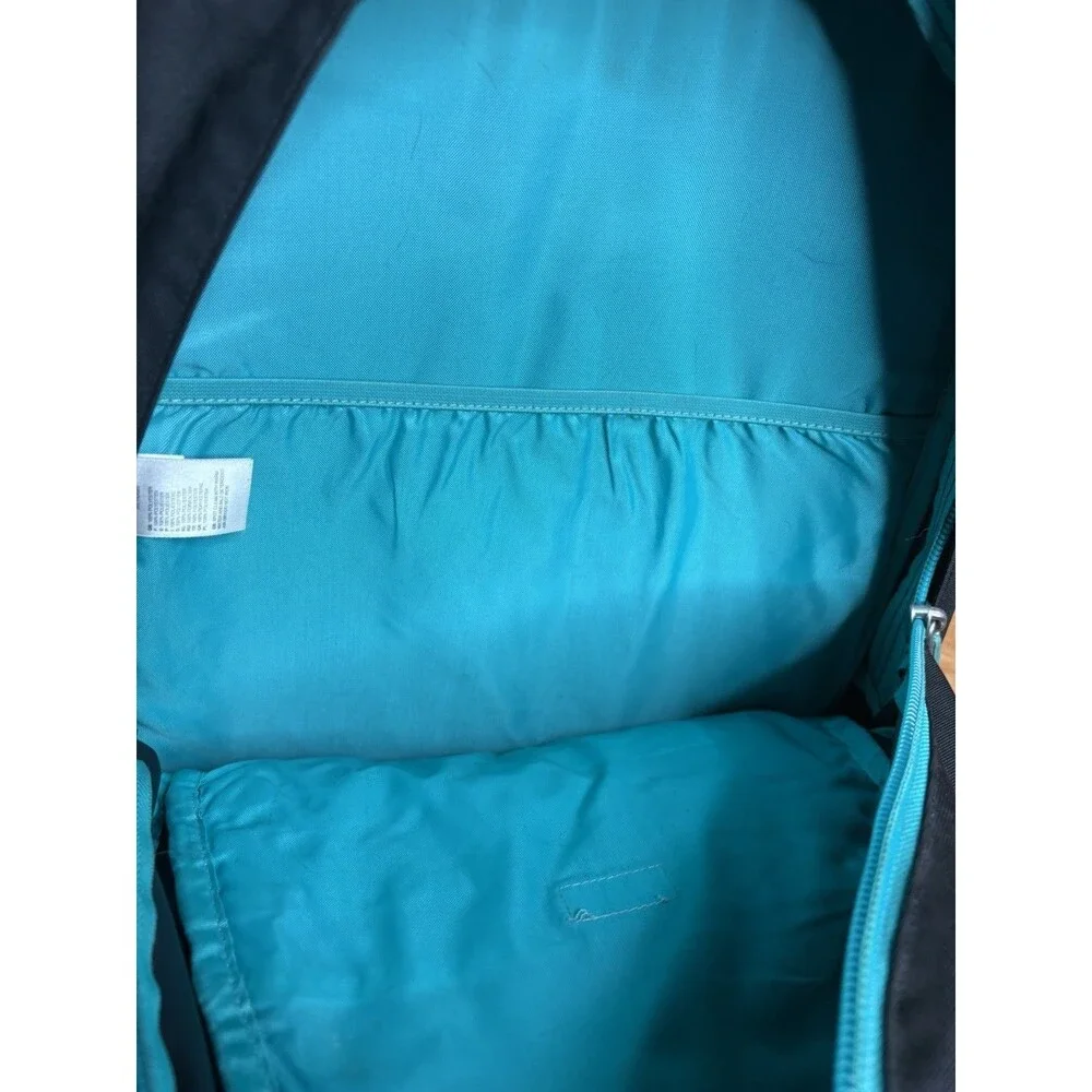 The North Face Vault Rucksack Black Blue Padded Strap Backpack Bag Casual